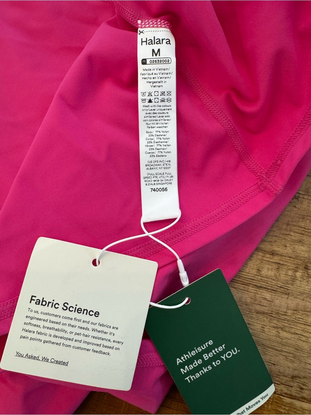 HALARA SoftlyZero Plush Backless Active Dress Easy Peezy Fuchsia size Medium - Picture 7 of 7